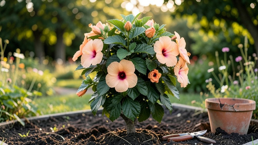 Peach Hibiscus Tree: Layered Chill Method for Fragrant Spring Blooms